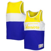 Майка Golden State Warriors Mitchell & Ness Youth Hardwood Classics Special Script - Royal/Gold