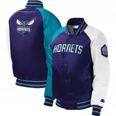 Куртка на кнопках Charlotte Hornets Starter Youth Raglan Varsity - Purple