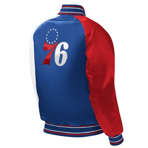 Куртка на кнопках Philadelphia 76ers Starter Youth Raglan Varsity - Royal