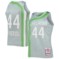 Игровая форма Pete Maravich Atlanta Hawks Mitchell & Ness 75th Anniversary 1971-72 Hardwood Classics Swingman - Silver