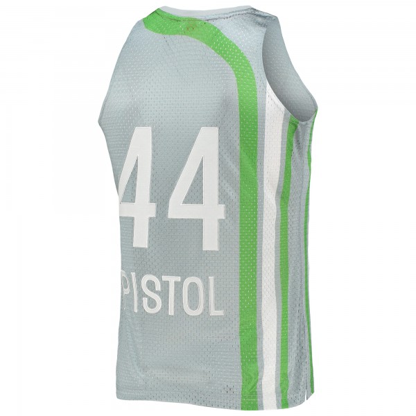 Игровая форма Pete Maravich Atlanta Hawks Mitchell & Ness 75th Anniversary 1971-72 Hardwood Classics Swingman - Silver