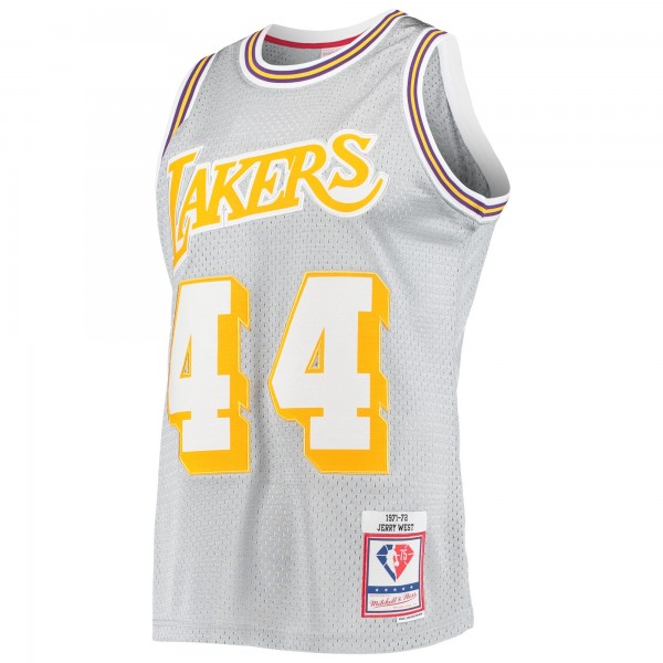 Игровая форма  Jerry West Los Angeles Lakers Mitchell & Ness 75th Anniversary 1971-72 Hardwood Classics Swingman - Silver