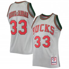 Игровая форма  Kareem Abdul-Jabbar Milwaukee Bucks Mitchell & Ness 75th Anniversary 1971-72 Hardwood Classics Swingman - Silver