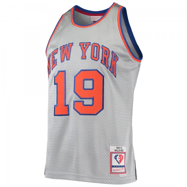 Игровая форма  Willis Reed New York Knicks Mitchell & Ness 75th Anniversary 1969-70 Hardwood Classics Swingman - Silver