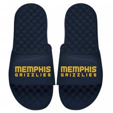 Детские шлепки Memphis Grizzlies ISlide 2022 NBA Playoffs Team Slogan - Navy