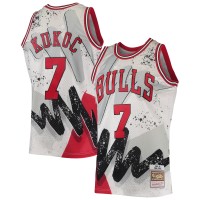 Игровая джерси Chicago Bulls Toni Kukoc Mitchell & Ness White Hardwood Classics 1995/96 Hyper Hoops