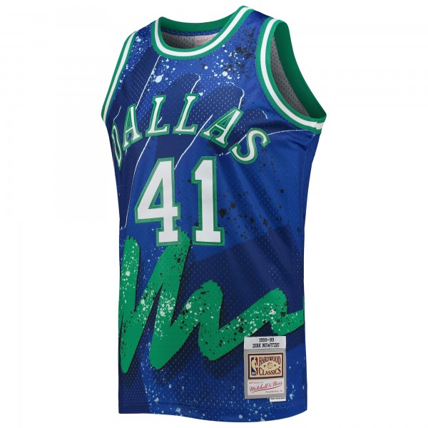 Игровая форма Dirk Nowitzki Dallas Mavericks Mitchell & Ness Hardwood Classics 1998-99 Hyper Hoops Swingman - Blue