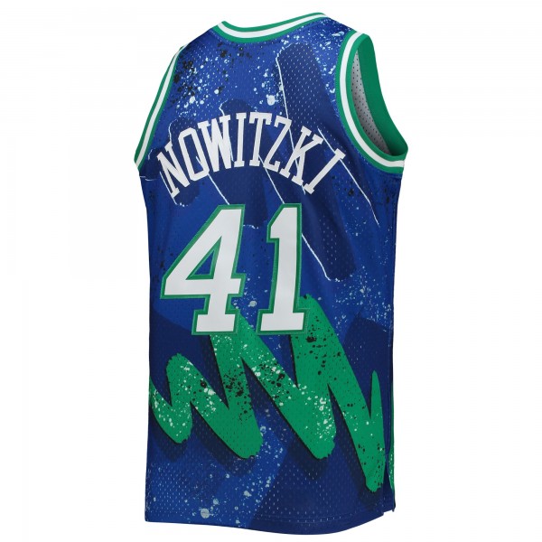 Игровая форма Dirk Nowitzki Dallas Mavericks Mitchell & Ness Hardwood Classics 1998-99 Hyper Hoops Swingman - Blue