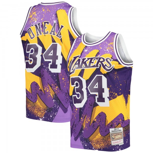 Игровая форма  Shaquille ONeal Los Angeles Lakers Mitchell & Ness Hardwood Classics 1996/97 Hyper Hoops Swingman - Purple