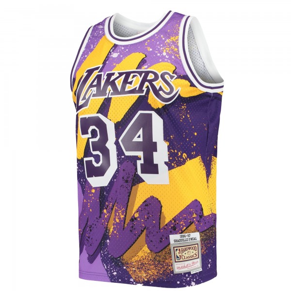Игровая форма  Shaquille ONeal Los Angeles Lakers Mitchell & Ness Hardwood Classics 1996/97 Hyper Hoops Swingman - Purple
