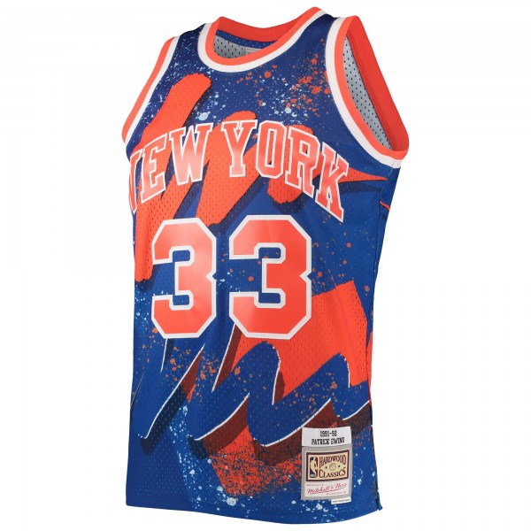 Игровая форма  Patrick Ewing New York Knicks Mitchell & Ness Hardwood Classics 1991-92 Hyper Hoops Swingman - Blue