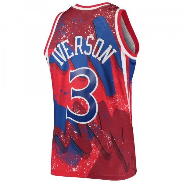 Игровая форма  Allen Iverson Philadelphia 76ers Mitchell & Ness Hardwood Classics 1996-97 Hyper Hoops Swingman - Red