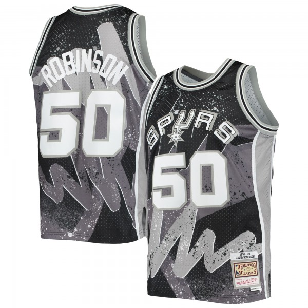 Игровая форма  David Robinson San Antonio Spurs Mitchell & Ness Hardwood Classics 1998-99 Hyper Hoops Swingman - Black