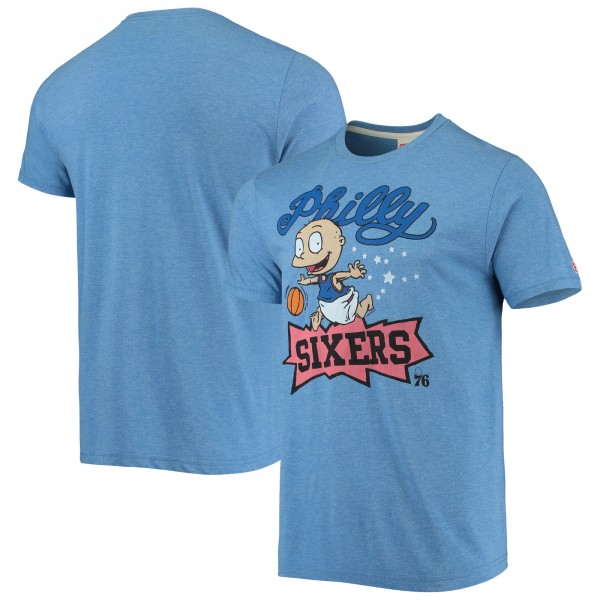 Футболка Philadelphia 76ers Homage NBA x Rugrats Tri-Blend - Royal