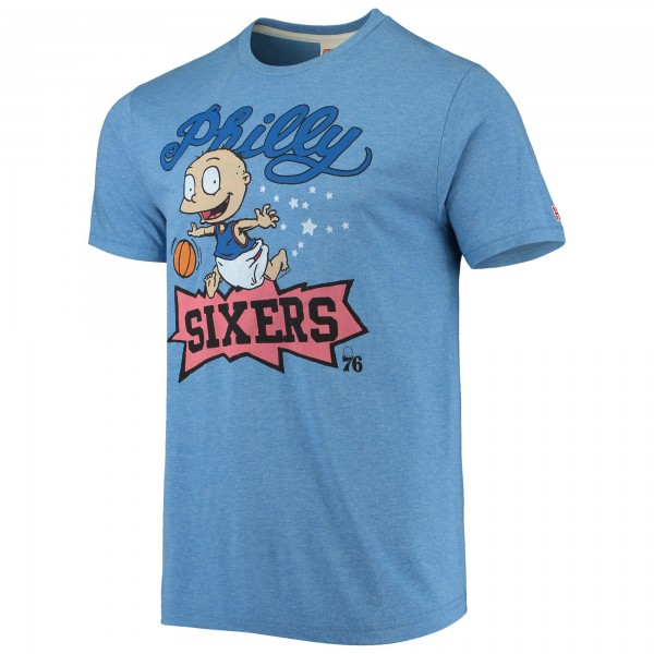 Футболка Philadelphia 76ers Homage NBA x Rugrats Tri-Blend - Royal