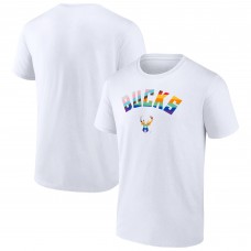 Футболка Milwaukee Bucks Pride - White