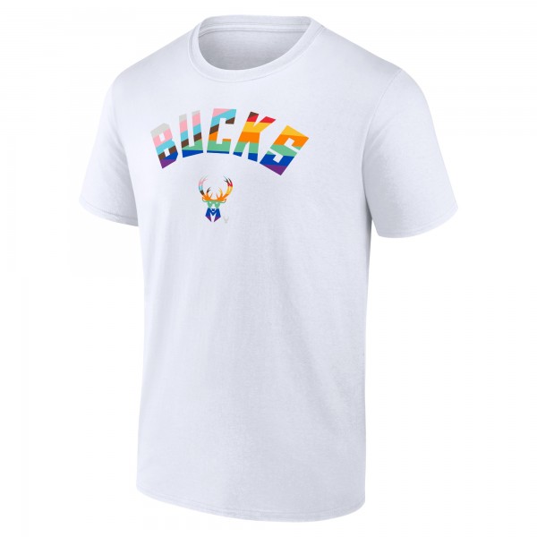 Футболка Milwaukee Bucks Pride - White