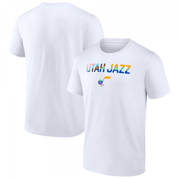 Футболка Utah Jazz Pride - White