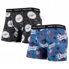 Los Angeles Dodgers Pair of Thieves Royal/Black Super Fit 2-Pack Boxer Briefs Set