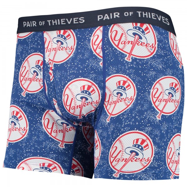 New York Yankees Pair of Thieves Navy/Blue Super Fit 2-Pack Boxer Briefs Set