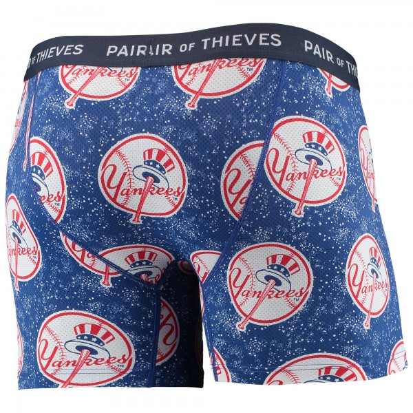 New York Yankees Pair of Thieves Navy/Blue Super Fit 2-Pack Boxer Briefs Set