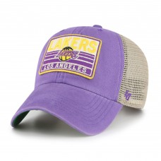 Los Angeles Lakers 47 Four Stroke Clean Up Snapback Hat - Purple/Natural