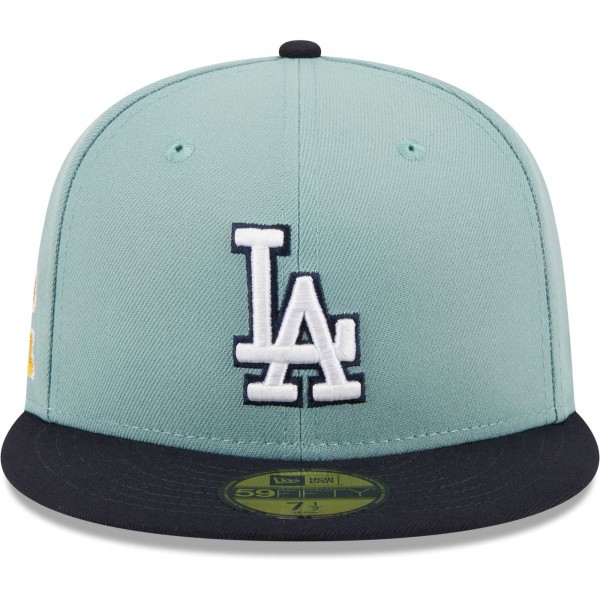 Бейсболка Los Angeles Dodgers New Era Beach Kiss 59FIFTY - Light Blue/Navy