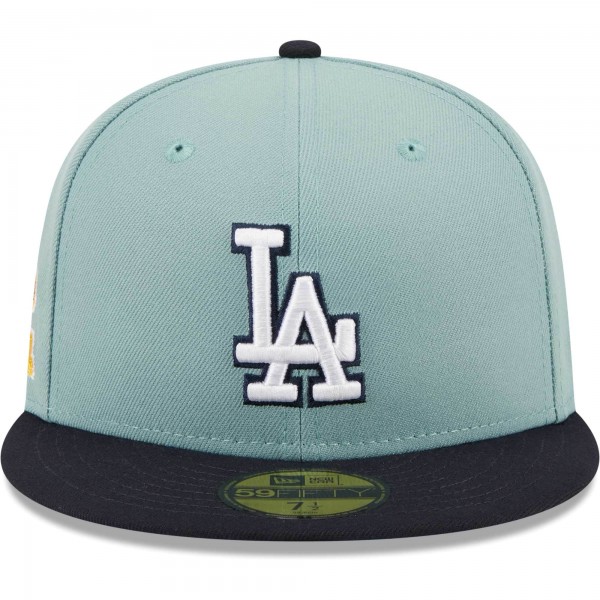 Бейсболка Los Angeles Dodgers New Era Beach Kiss 59FIFTY - Light Blue/Navy