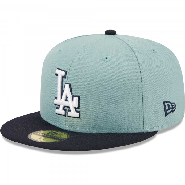 Бейсболка Los Angeles Dodgers New Era Beach Kiss 59FIFTY - Light Blue/Navy