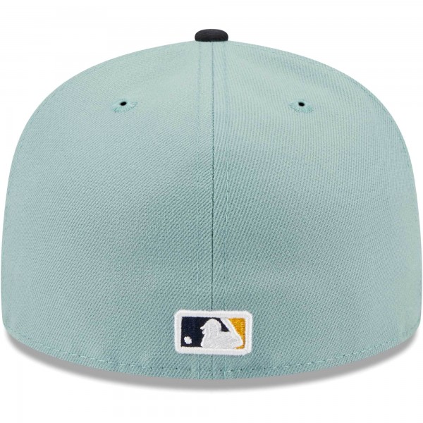 Бейсболка Los Angeles Dodgers New Era Beach Kiss 59FIFTY - Light Blue/Navy