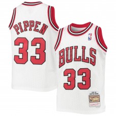 Игровая джерси Youth Chicago Bulls Scottie Pippen Mitchell & Ness White 1997/98 Hardwood Classics