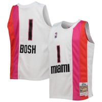 Игровая форма  Chris Bosh Miami Heat Mitchell & Ness Youth 2011-12 Hardwood Classics Swingman - White