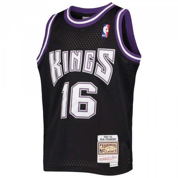 Игровая форма  Peja Stojakovic Sacramento Kings Mitchell & Ness Youth 2000-01 Hardwood Classics Swingman - Black