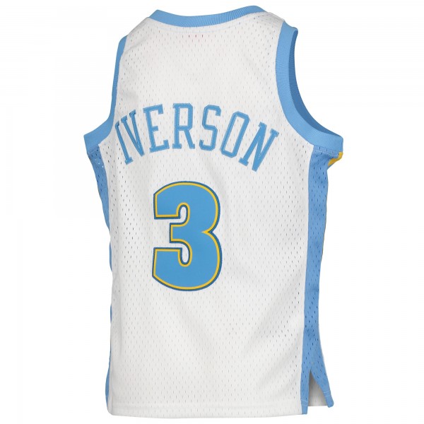 Игровая форма  Allen Iverson Denver Nuggets Mitchell & Ness Youth 2006-07 Hardwood Classics Swingman - White