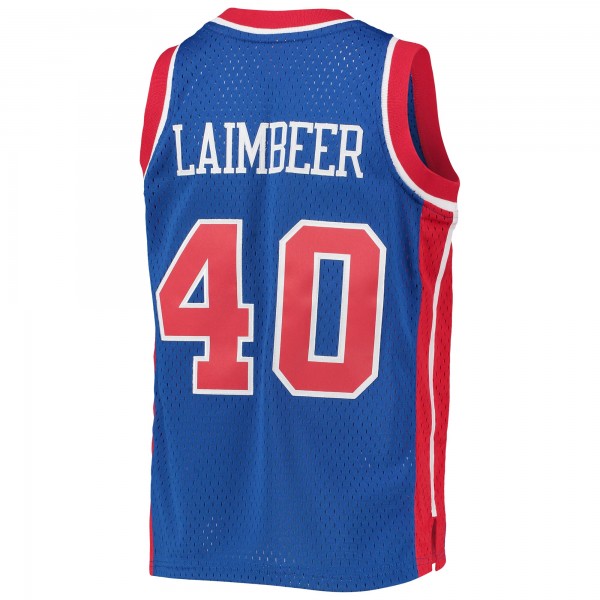 Игровая форма  Bill Laimbeer Detroit Pistons Mitchell & Ness Youth 1988/89 Hardwood Classics Swingman - Blue