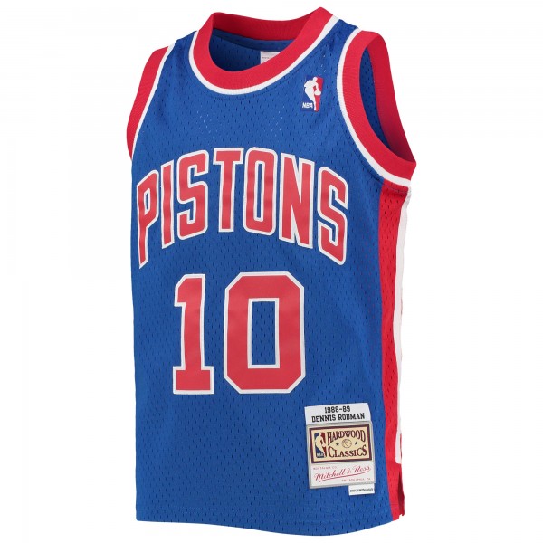 Игровая форма  Dennis Rodman Detroit Pistons Mitchell & Ness Youth 1988/89 Hardwood Classics Swingman - Blue