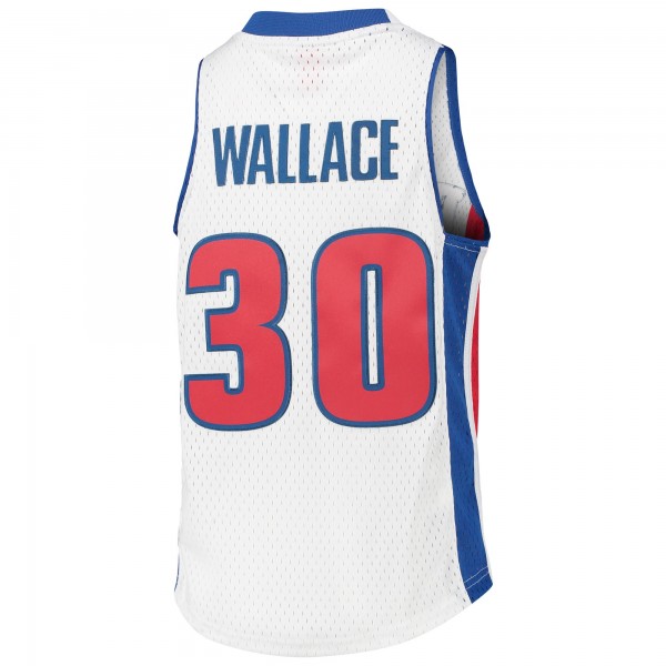 Игровая форма  Rasheed Wallace Detroit Pistons Mitchell & Ness Youth 2003/04 Hardwood Classics Swingman - White