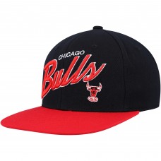 Бейсболка Chicago Bulls Mitchell & Ness Team Script 2.0 - Black/Red