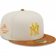 Бейсболка New York Yankees New Era Corduroy Visor 59FIFTY - Cream/Brown