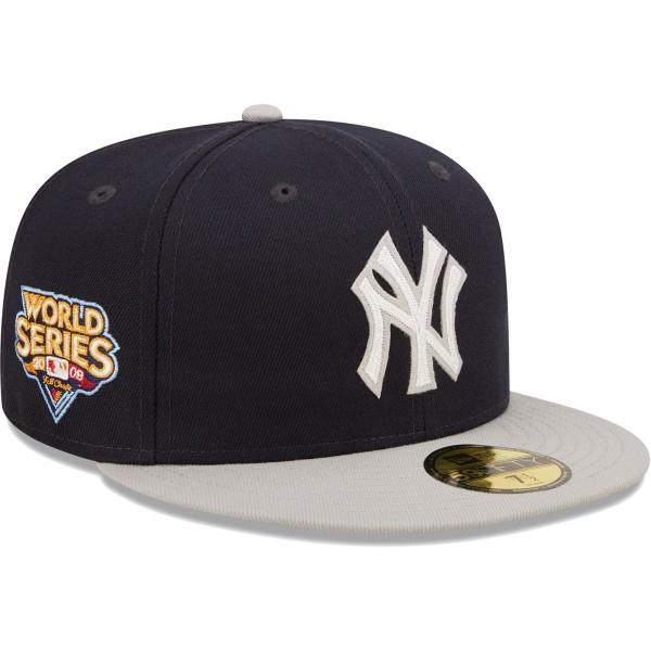 Бейсболка New York Yankees New Era 2009 World Series Champions  Letterman 59FIFTY - Navy/Gray