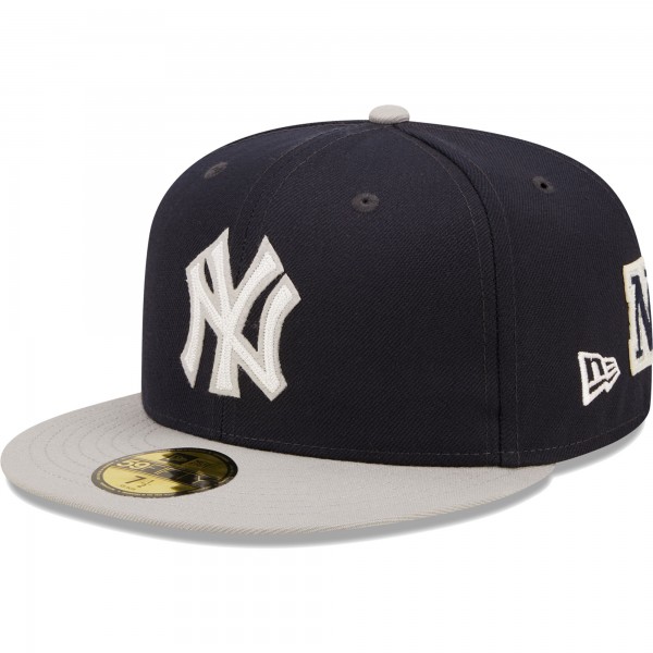 Бейсболка New York Yankees New Era 2009 World Series Champions  Letterman 59FIFTY - Navy/Gray