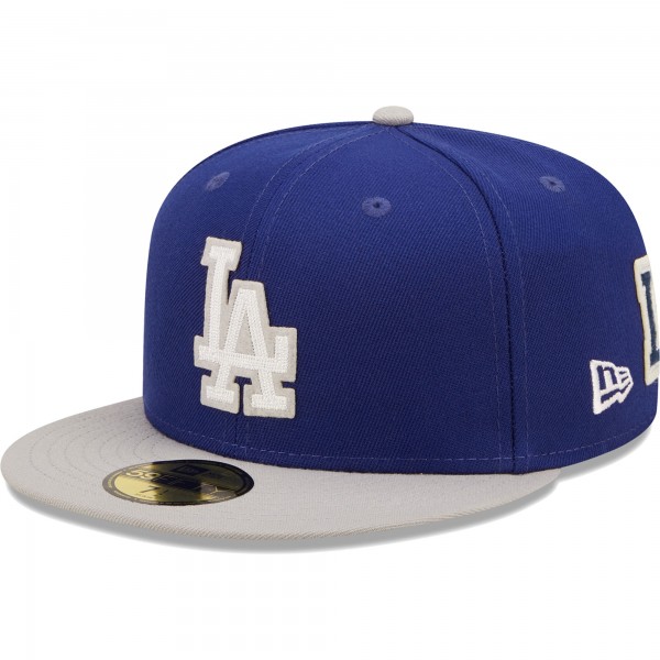 Бейсболка Los Angeles Dodgers New Era 2020 World Series Champions  Letterman 59FIFTY - Royal/Gray