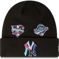 Шапка New York Yankees New Era Polar Lights Cuffed Knit - Black