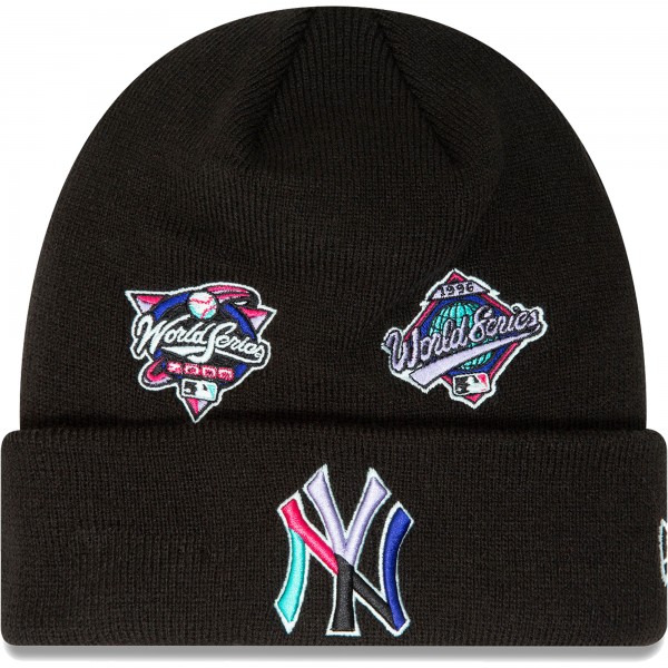 Шапка New York Yankees New Era Polar Lights Cuffed Knit - Black