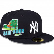 Бейсболка New York Yankees New Era Stateview 59FIFTY - Navy