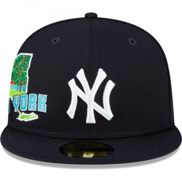 Бейсболка New York Yankees New Era Stateview 59FIFTY - Navy