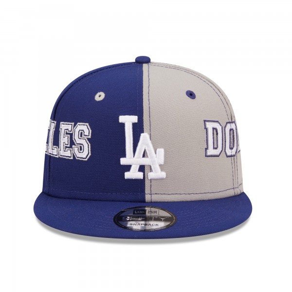 Бейсболка Los Angeles Dodgers New Era Team Split 9FIFTY - Royal/Gray