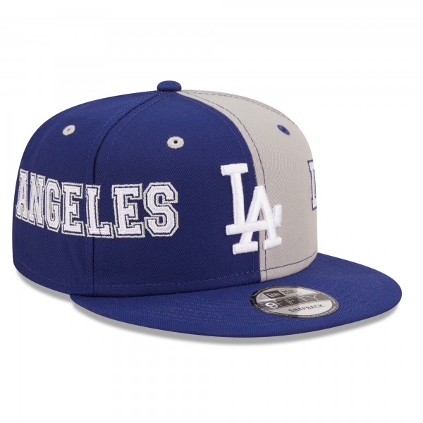 Бейсболка Los Angeles Dodgers New Era Team Split 9FIFTY - Royal/Gray