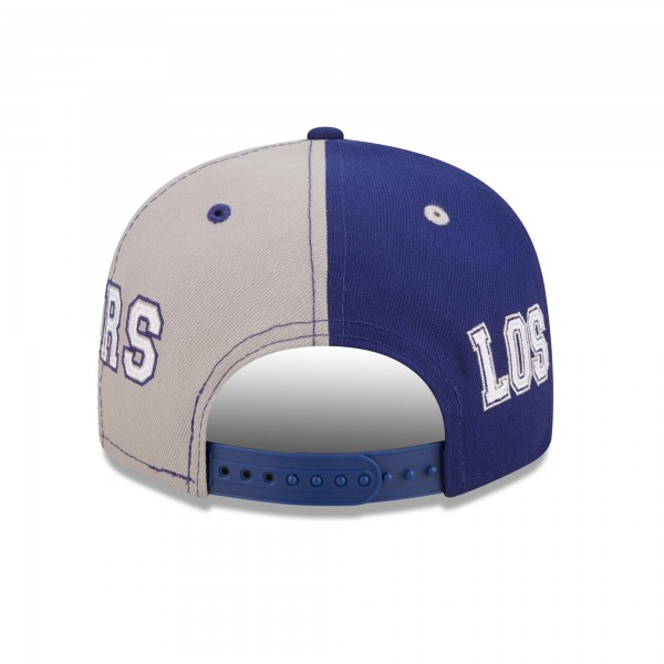 Бейсболка Los Angeles Dodgers New Era Team Split 9FIFTY - Royal/Gray