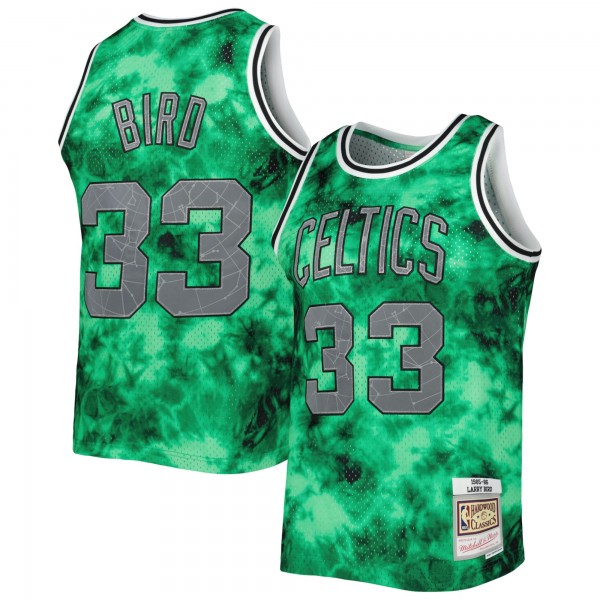 Игровая форма Larry Bird Boston Celtics Mitchell & Ness 1985-86 Galaxy Swingman - Kelly Green